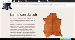 Desktop Screenshot of lamaisonducuir.com